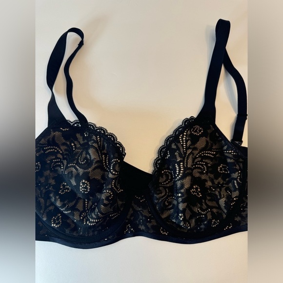 SOMA Black Lace Enticing Lift Full Coverage 36B Bra - Picture 2 of 8